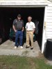 Bruce Chien and Bob Bement looking over Lola, Bob's 1954 Jeep..jpg