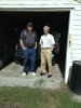 Bruce Chien and Bob Bement looking over Lola, Bob's 1954 Jeep..jpg